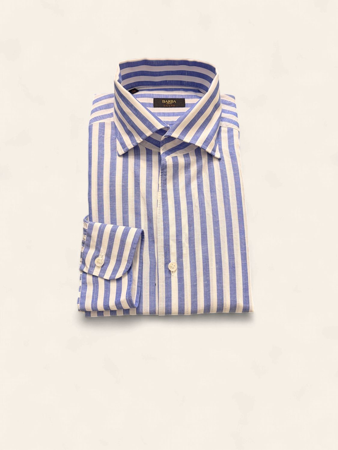Barba Napoli Culto Shirt – Light Blue / White Stripe