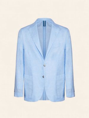 Fefè Napoli Linnen Unlined Jacket – Light Blue