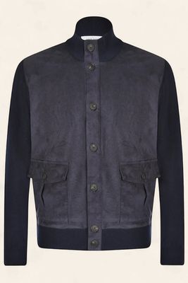 Gran Sasso Cashmere Blend Jacket – Navy