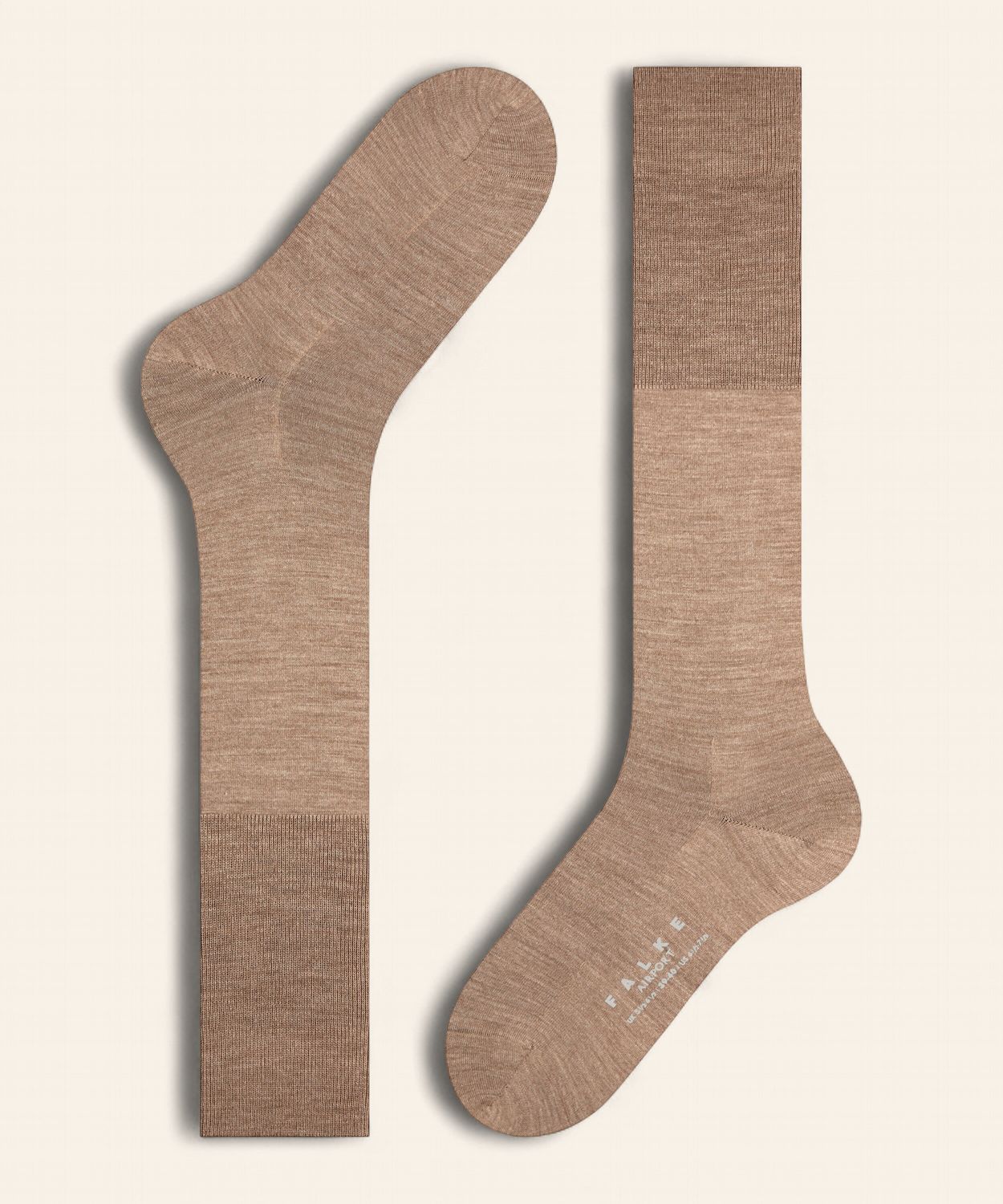 FALKE Airport Kniekousen - Beige, Size: 41-42