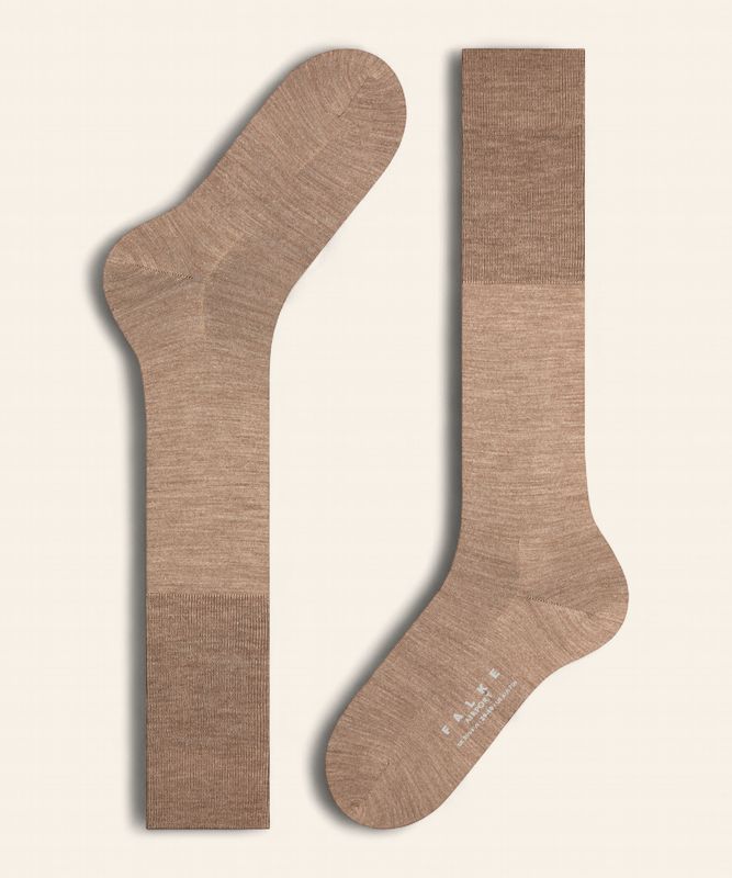 FALKE Airport Kniekousen - Beige