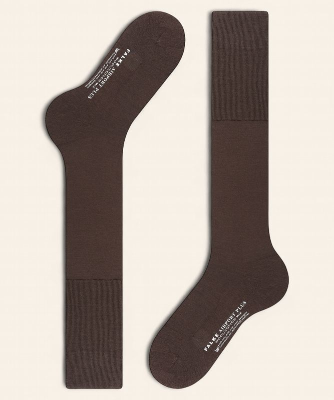 FALKE Airport Plus Heren Kniekousen - Bruin