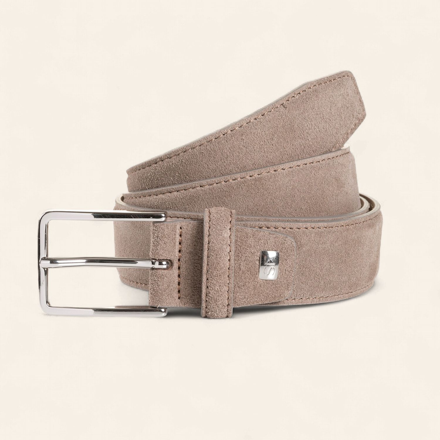 Schuchard &amp; Friese Leren Riem – Paolo - Greige, Maat: 115