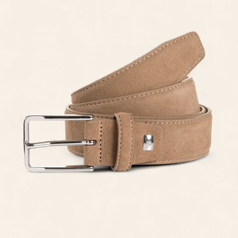 Schuchard &amp; Friese Leren Riem Taupe – Paolo