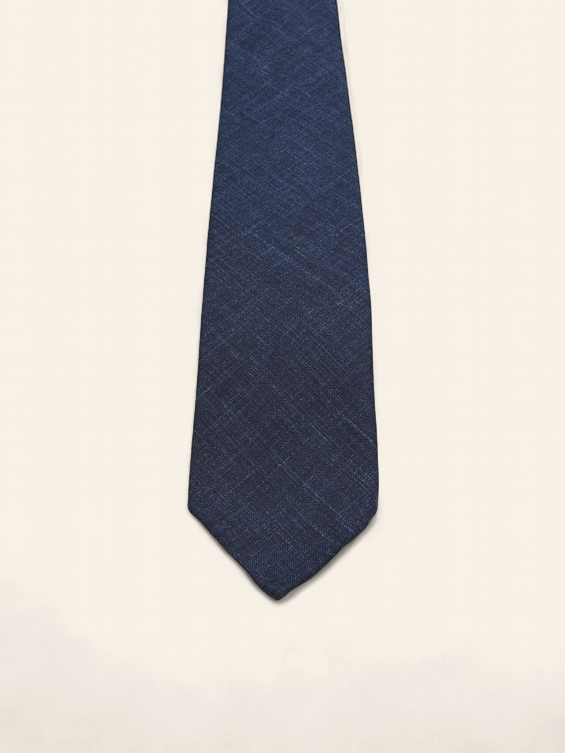 Paolo Albizzati Silk Blend Tie / Das – Navy
