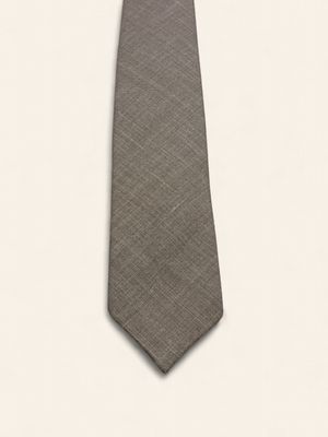 Paolo Albizzati Silk Blend Tie / Das – Taupe