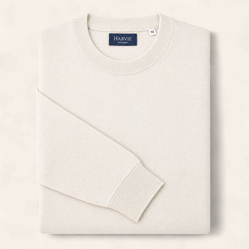 Harvie Blue Label Crewneck – Luxury: Beige