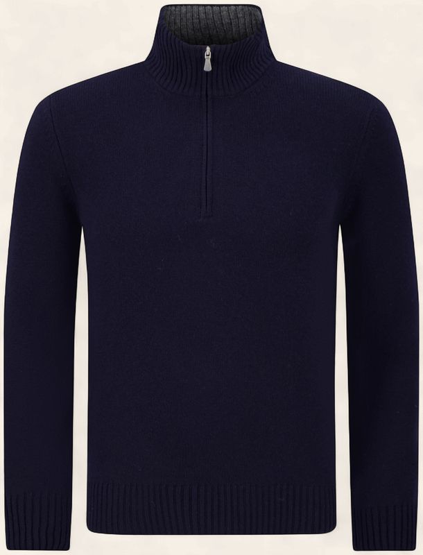 Gran Sasso – Quarter Zip Trui | Navy