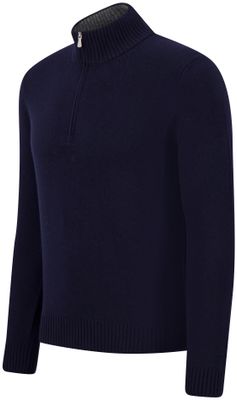 Gran Sasso – Quarter Zip Trui | Navy