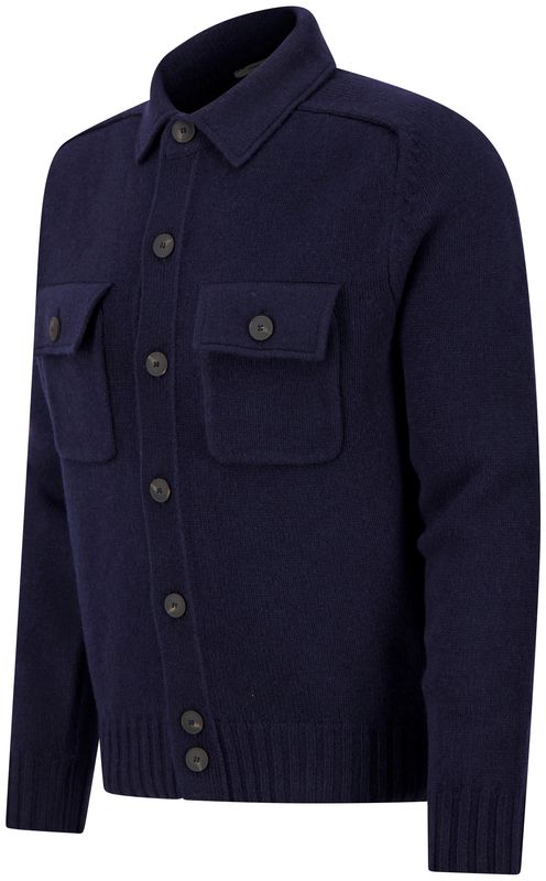 Gran Sasso – Knitted Jacket | Navy