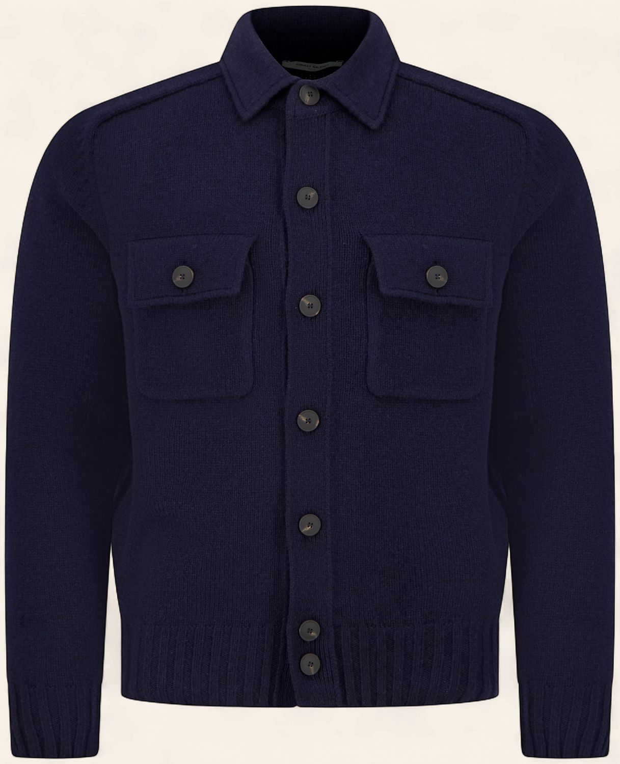 Gran Sasso – Knitted Jacket | Navy, Maat: 48
