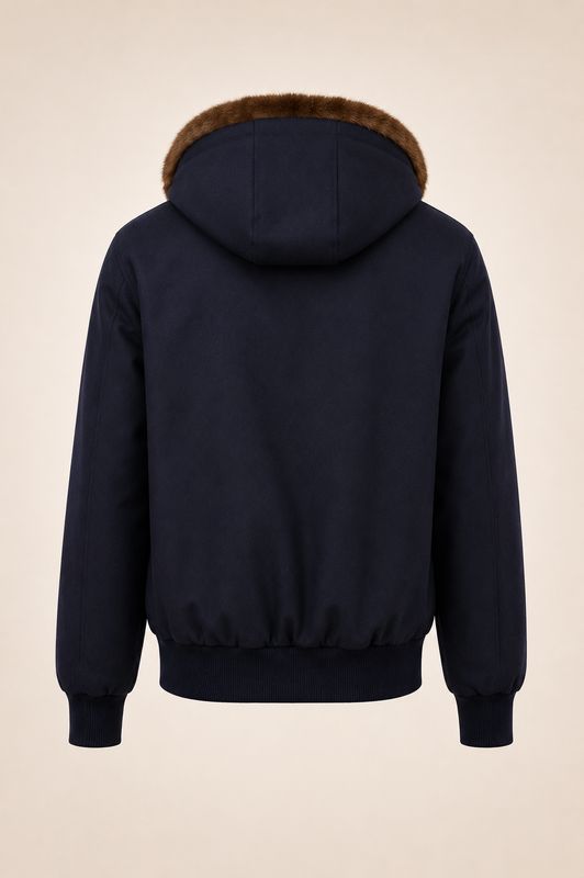 Gran Sasso – Wool Jacket met capuchon | Navy