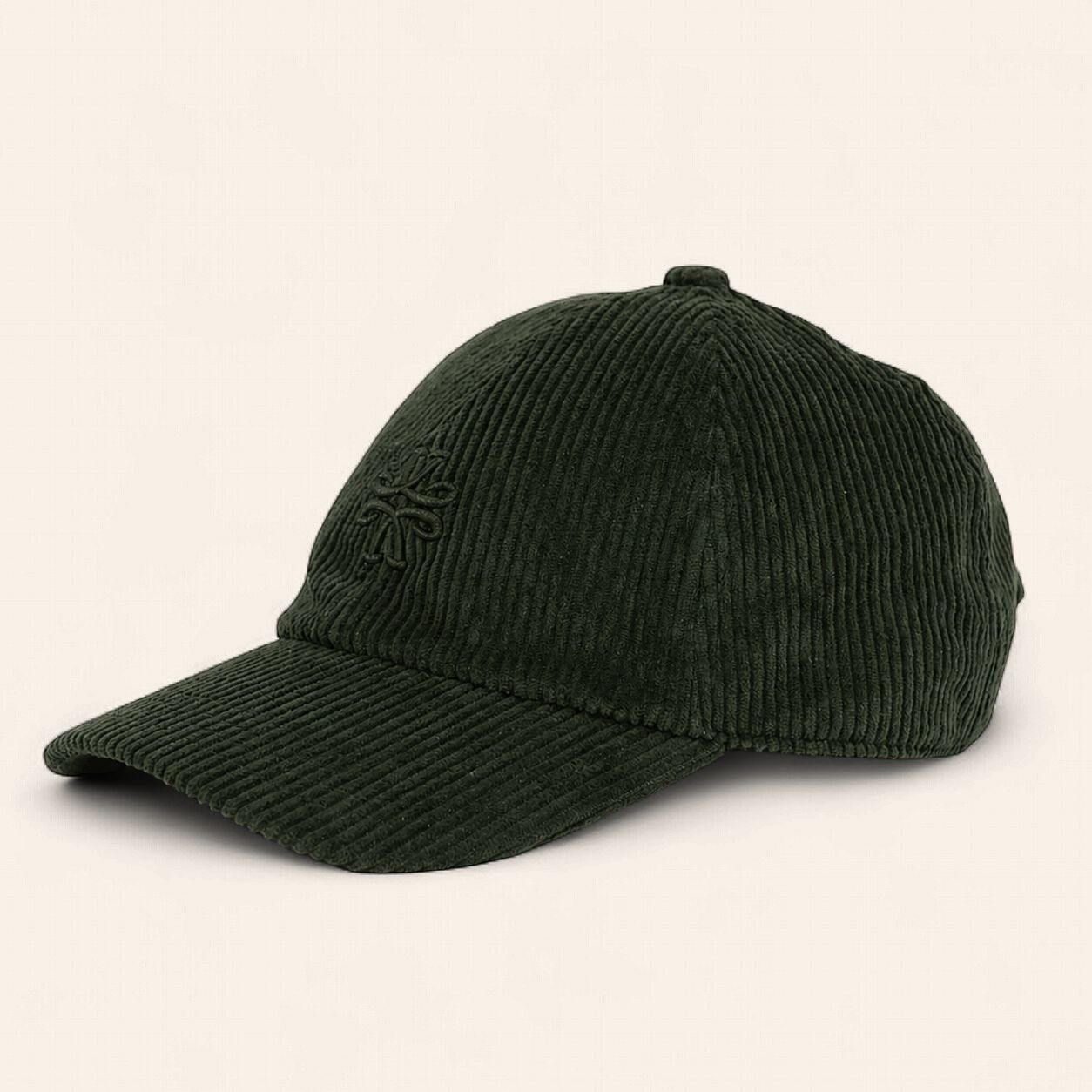 Jacob Cohën Corduroy Baseball Cap – Raw Military Green