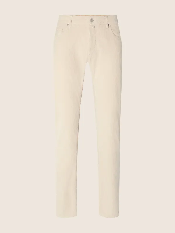 Jacob Cohën – Bard Stretch Corduroy | Optical White