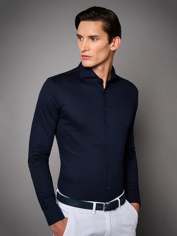 Desoto Luxury Line Shirt | Solid Dark Blue | 051