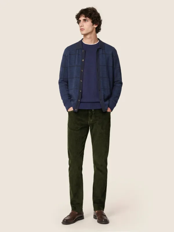Jacob Cohën – Bard Stretch Corduroy | Algae  Green