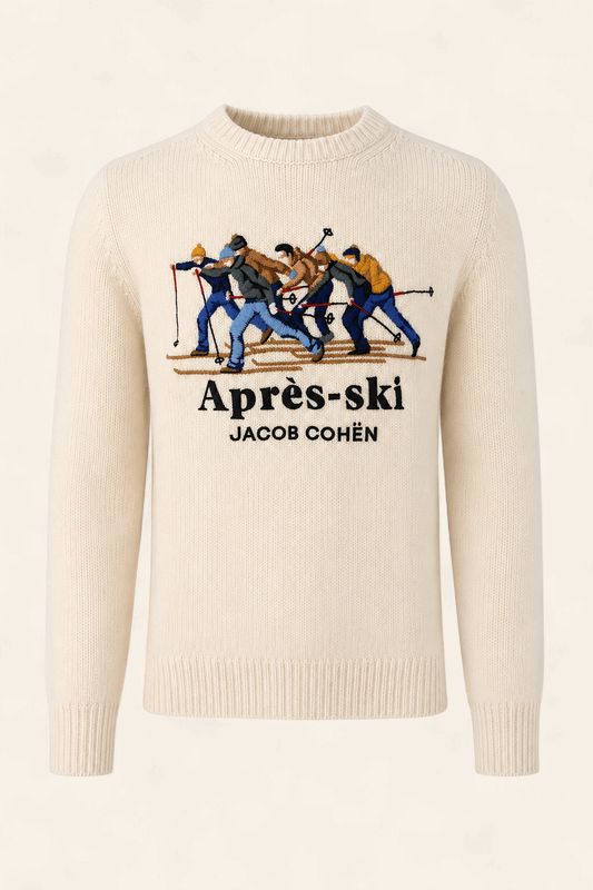Jacob Cohën – Après-Ski Sweater | Cream White