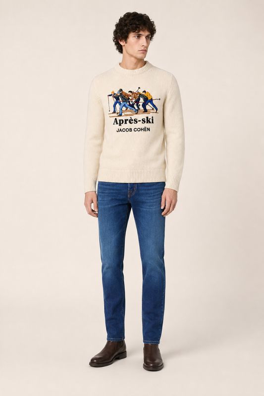Jacob Cohën – Après-Ski Sweater | Cream White