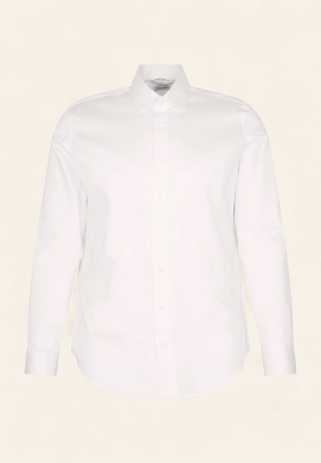 Seidensticker Slim Fit Overhemd – Wit | Satin-Structure