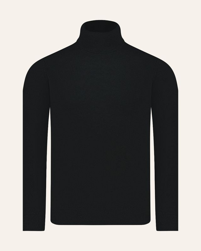 Gran Sasso – Wollen Turtleneck Trui | Zwart