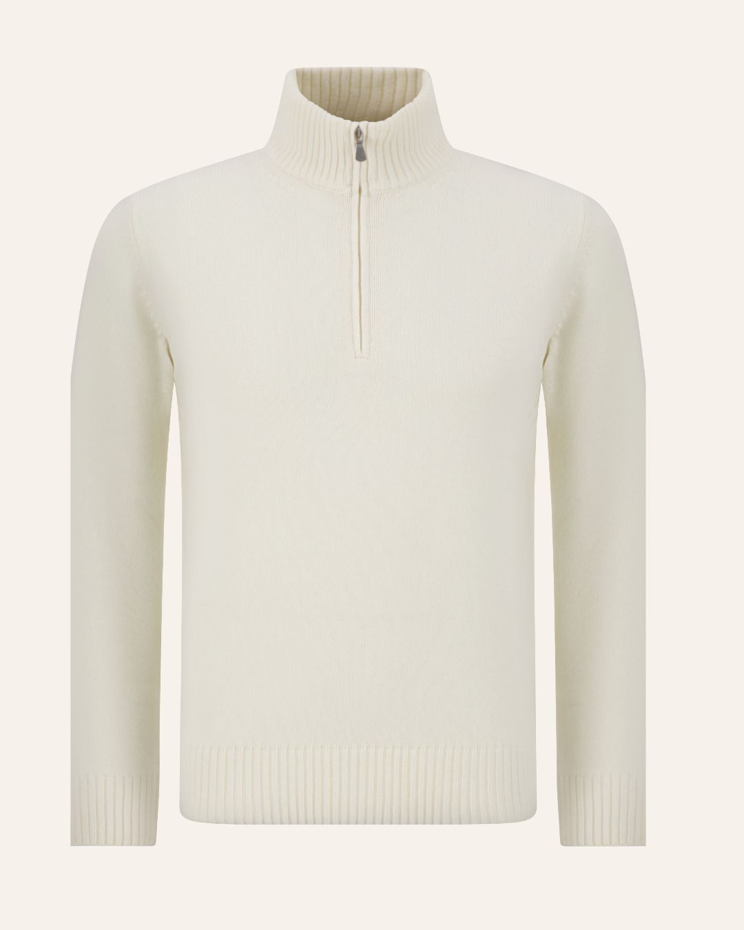 Gran Sasso – Quarter Zip Trui | Off White