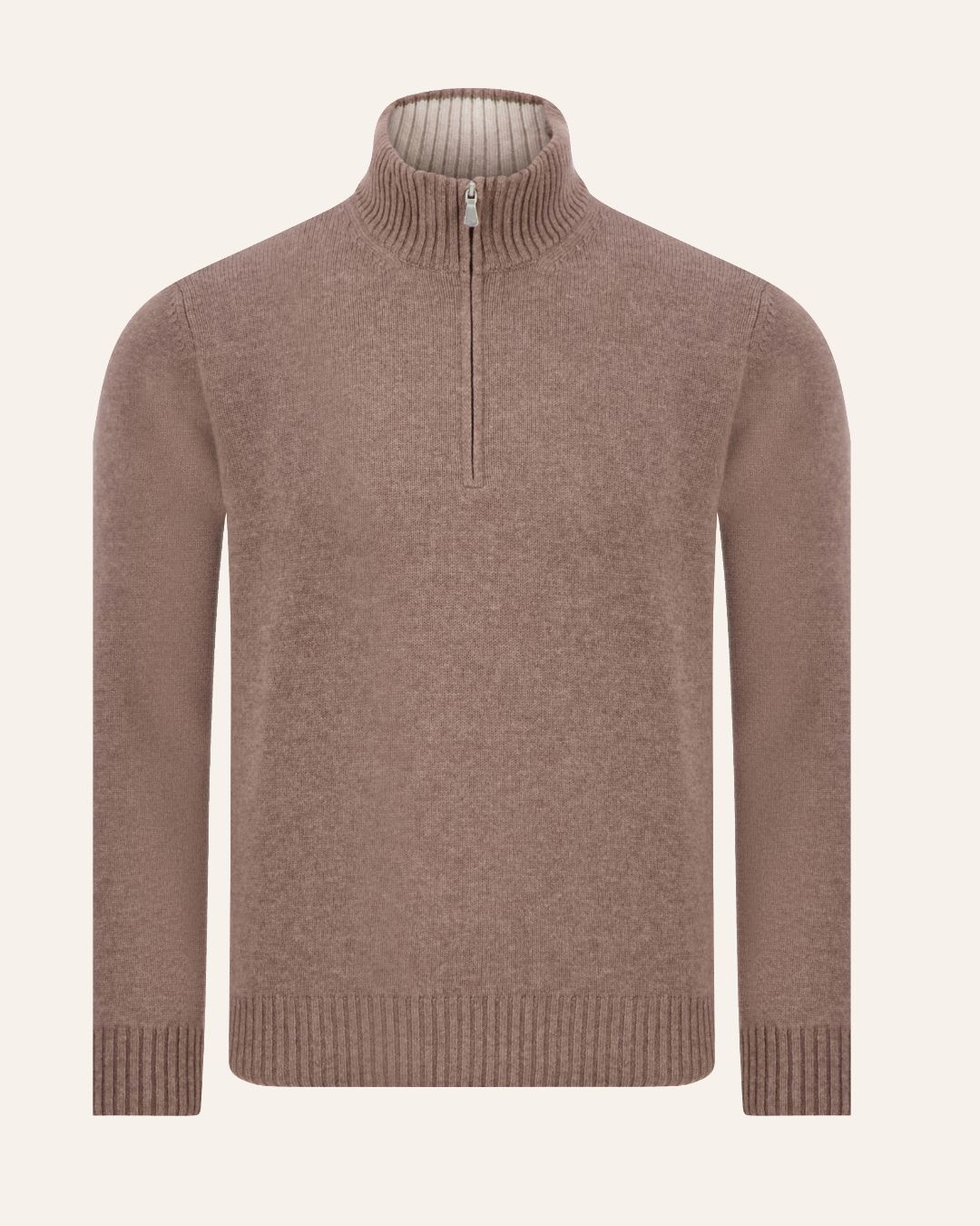 Gran Sasso – Quarter Zip Trui | Taupe