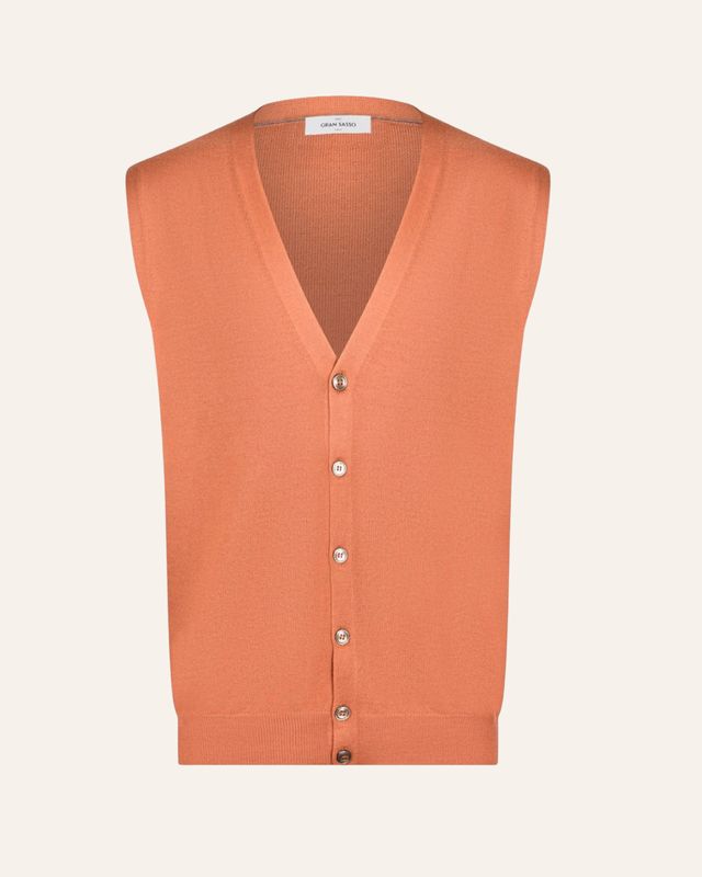 Gran Sasso – Wollen Gilet | Terracotta