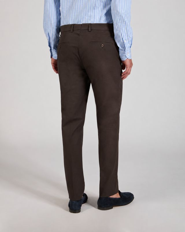 Incotex – Stretch Katoenen Pantalon | Chocolat Brown