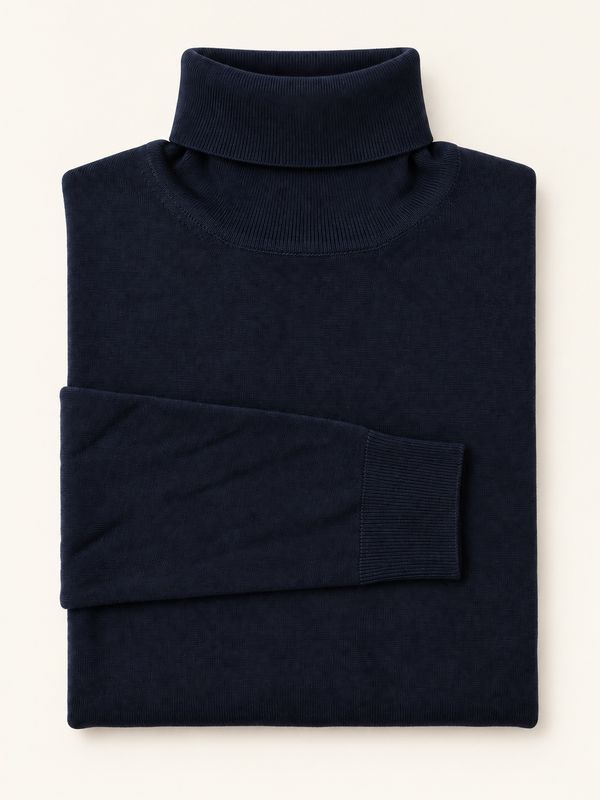 Harvie Blue Label – Merino Coltrui Navy