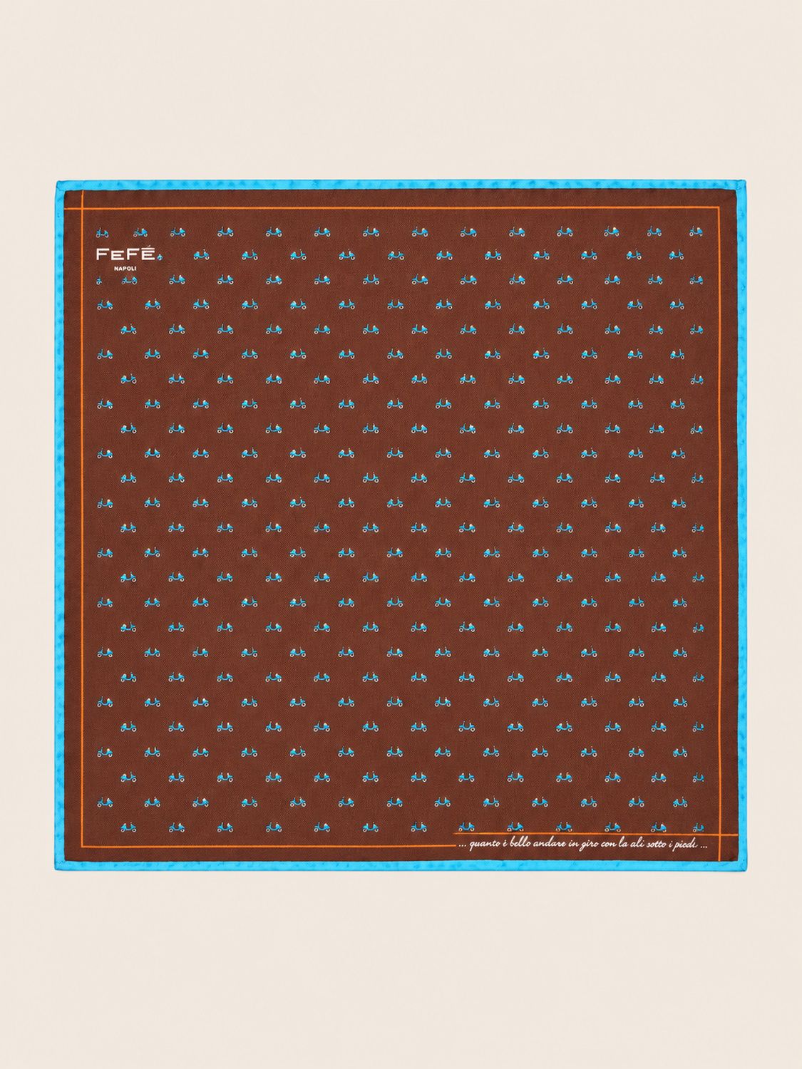 FEFÉ – Pochet Scooters | Bruin &amp; Turquoise