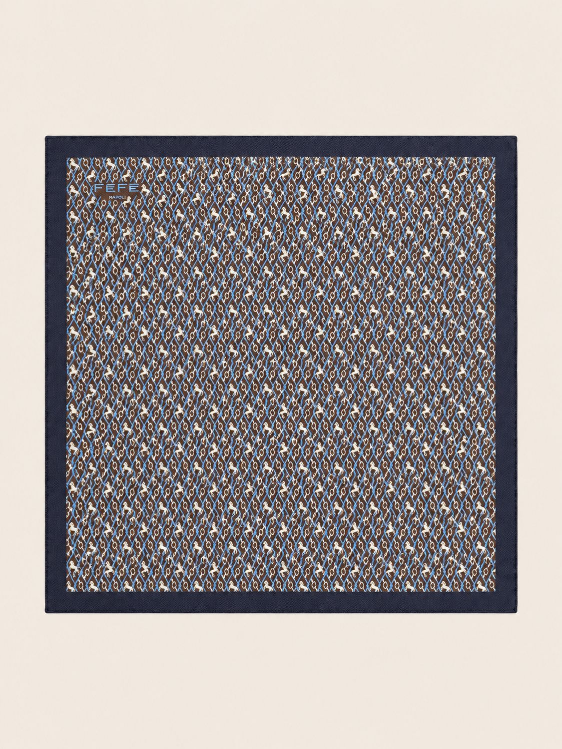 FEFÉ – Pochet Horsebits | Bruin &amp; Blauw