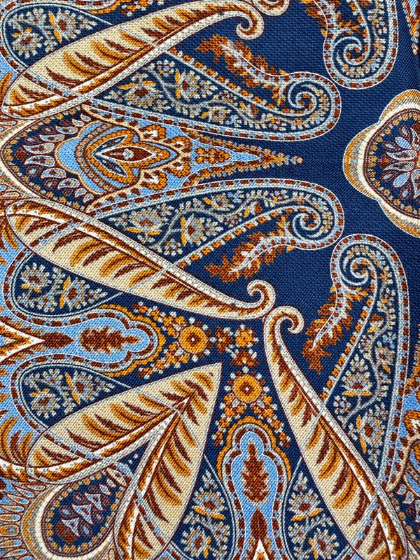 FEFÉ – Pochet Paisley | Blauw &amp; Bruin