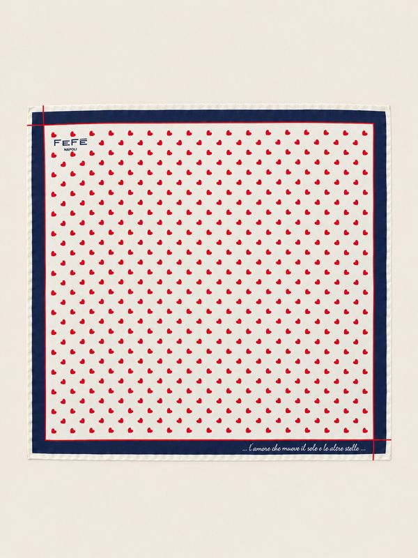 FEFÉ – Pochet Hartjes | Wit &amp; Rood