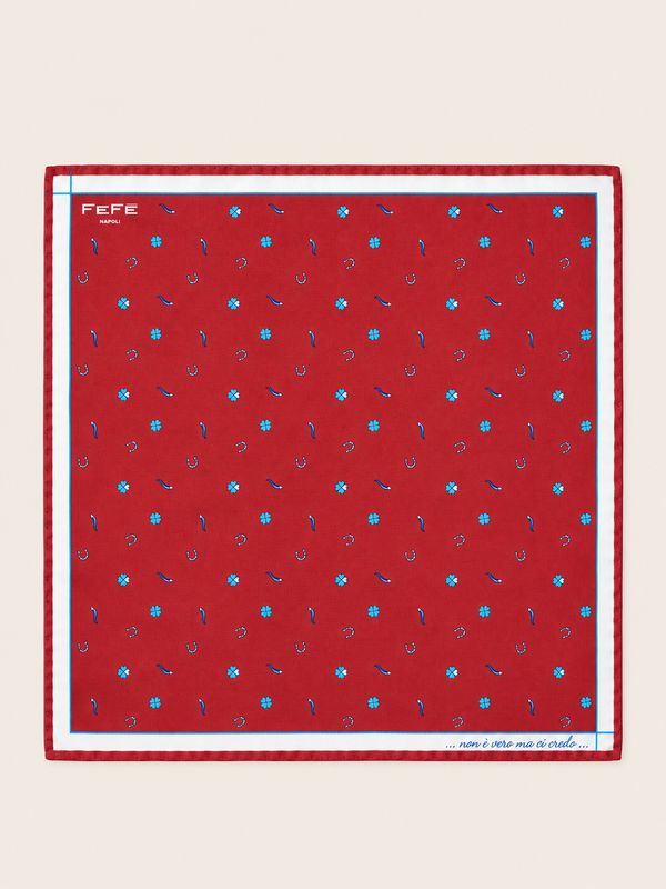 FEFÉ – Pochet Gelukssymbolen | Rood &amp; Blauw