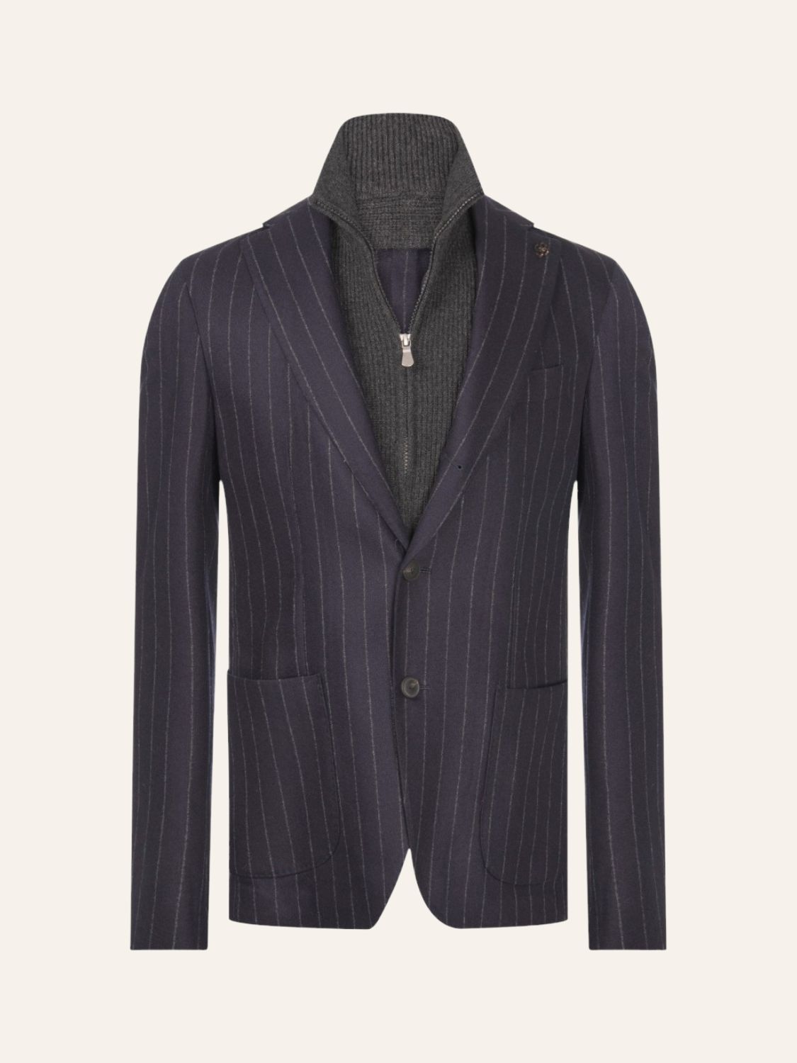 Gran Sasso - Navy Blazer met uitneembare windvanger