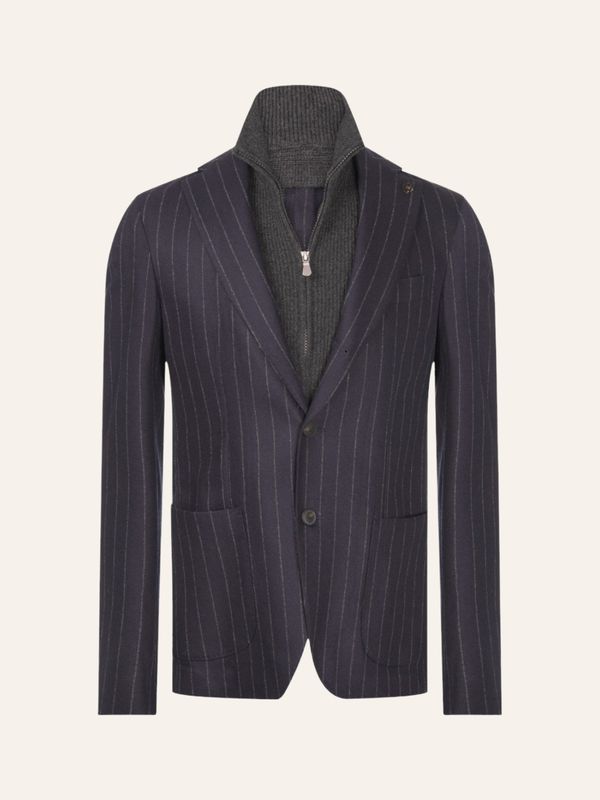 Gran Sasso - Navy Blazer met uitneembare windvanger