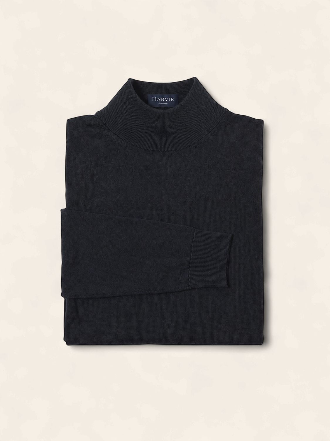 Harvie Blue Label – Turtle neck merino | Navy