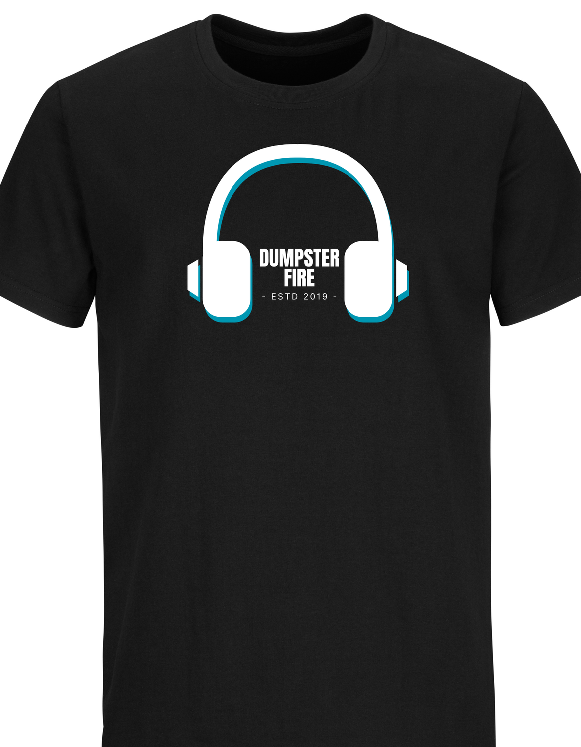 Dumpster Fire Headphones T-Shirt