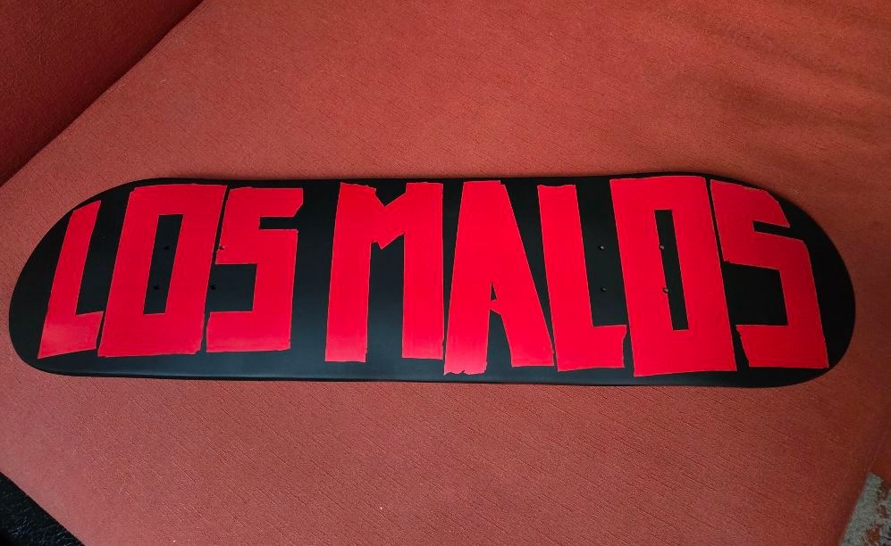 Los Malos Red Logo Skate Deck Only