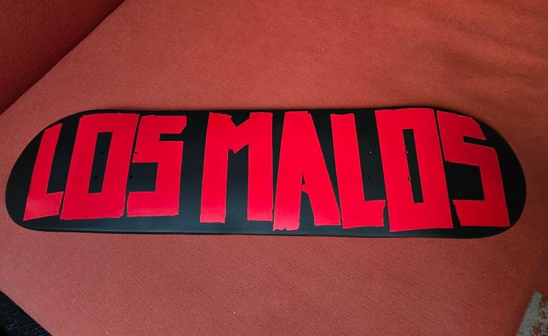 Los Malos Red Logo Skate Deck Only