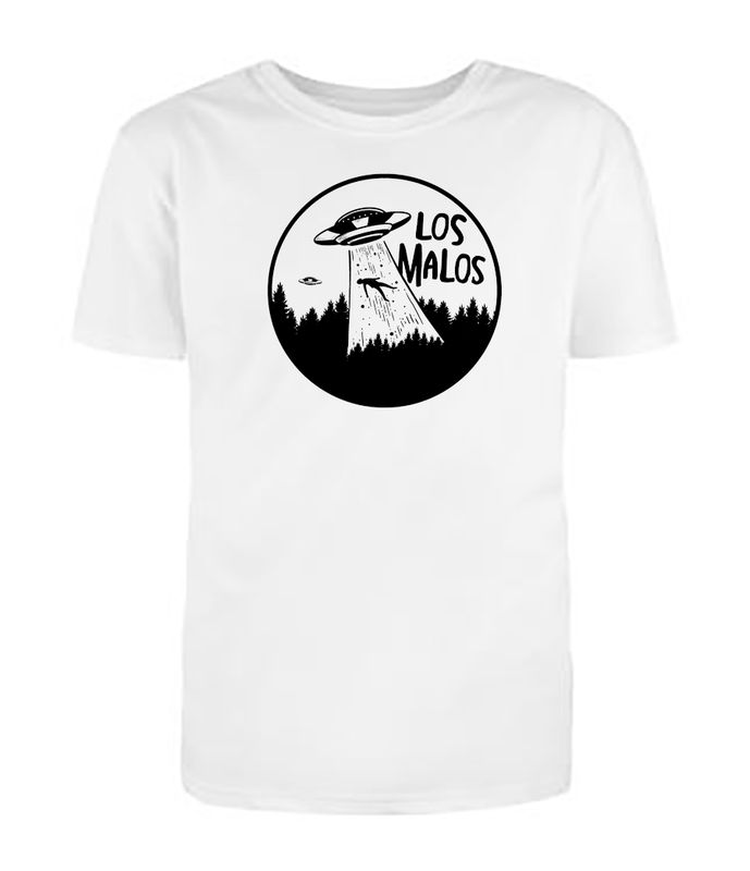 Los Malos Flying Saucer White T-Shirt
