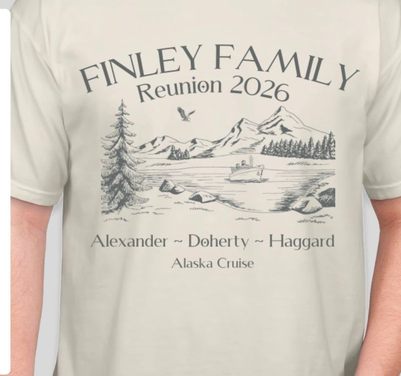 Finley Family Reunion 2026 T-Shirt - Ivory