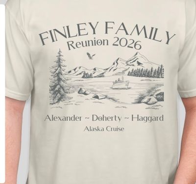 Finley Family Reunion 2026 T-Shirt - Ivory