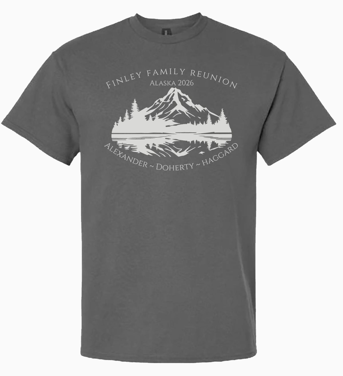 Finley Family Reunion 2026 T-Shirt - Charcoal Gray