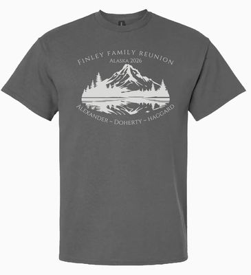Finley Family Reunion 2026 T-Shirt - Charcoal Gray