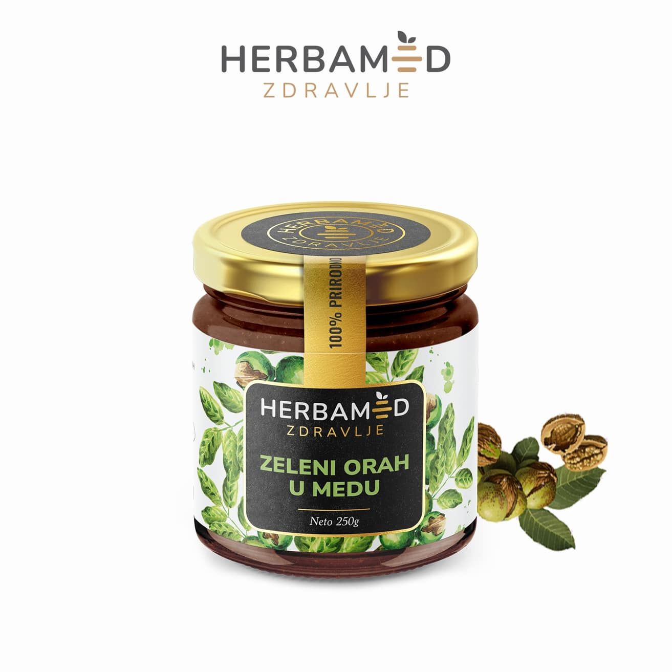 Herbamed Zeleni orah u medu 250g