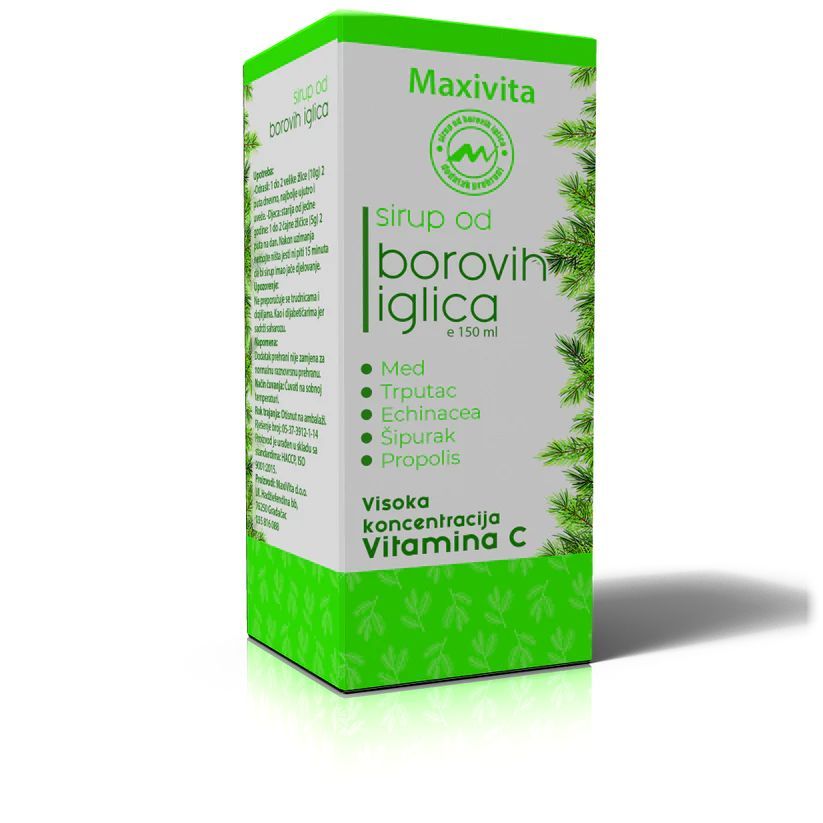 MaxiVita Sirup od borovih iglica - za disajne puteve 150 ml
