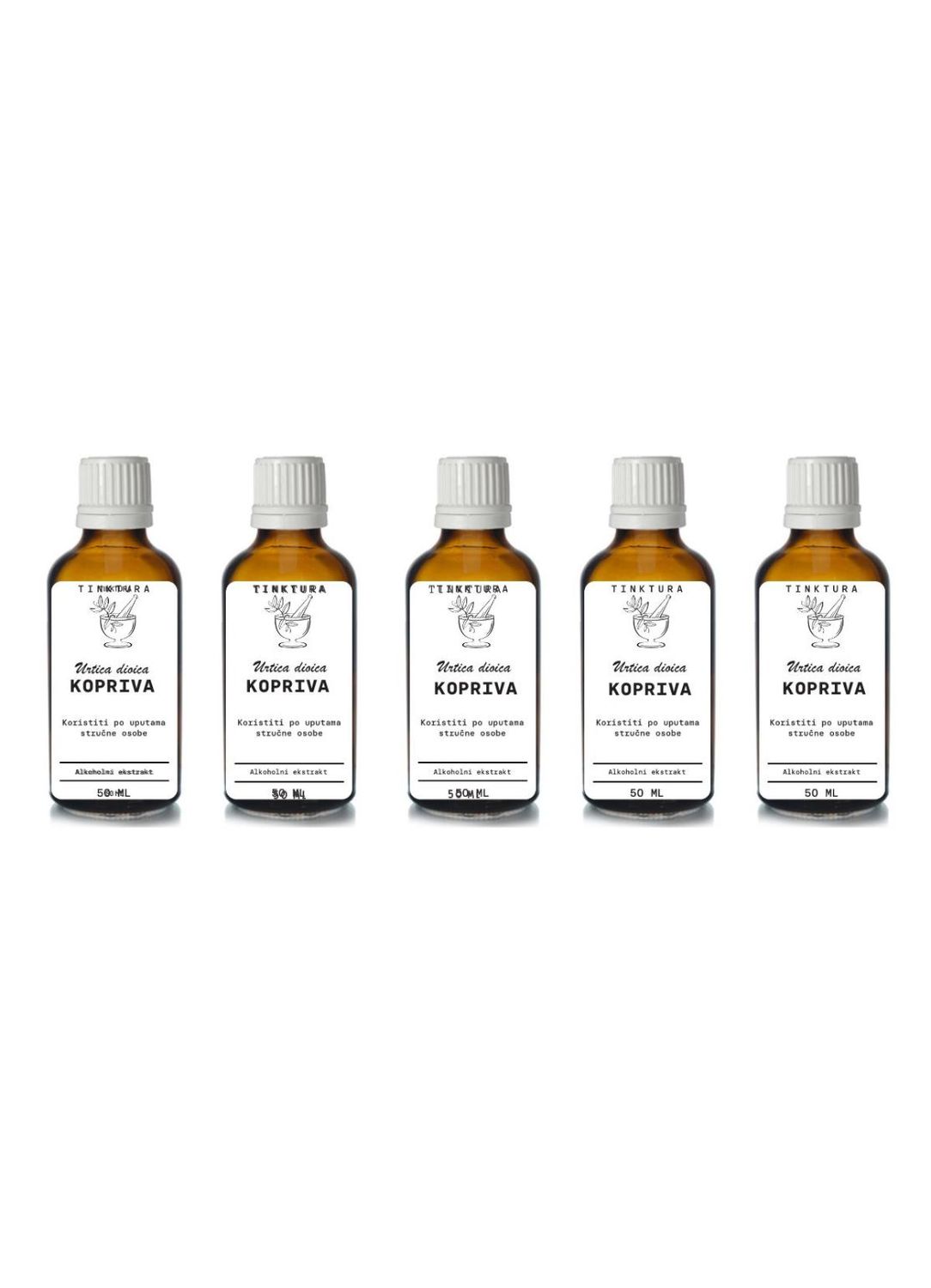 Tinktura od sjemena koprive (žare) /Urtica dioica/ 50 ml - 5 komada
