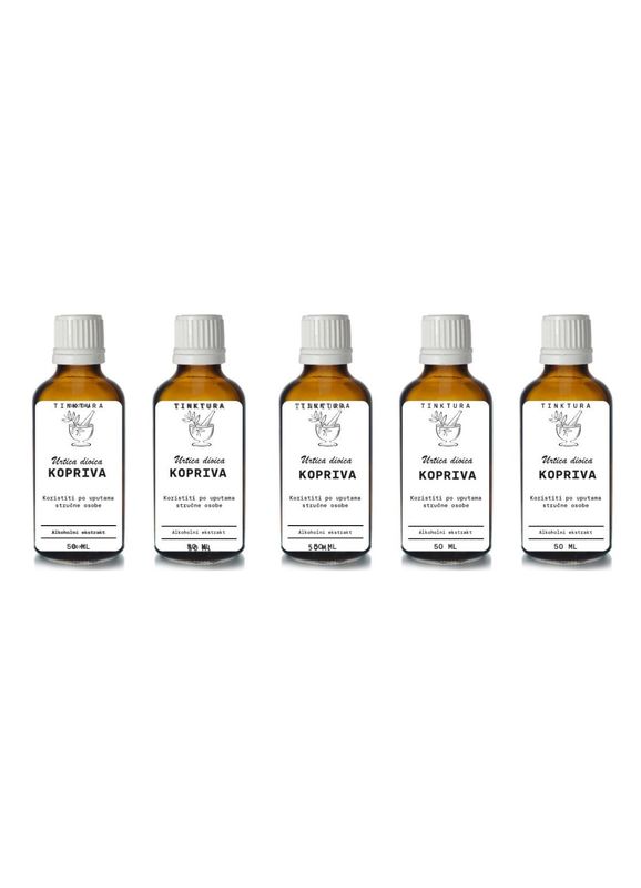 Tinktura od sjemena koprive (žare) /Urtica dioica/ 50 ml - 5 komada