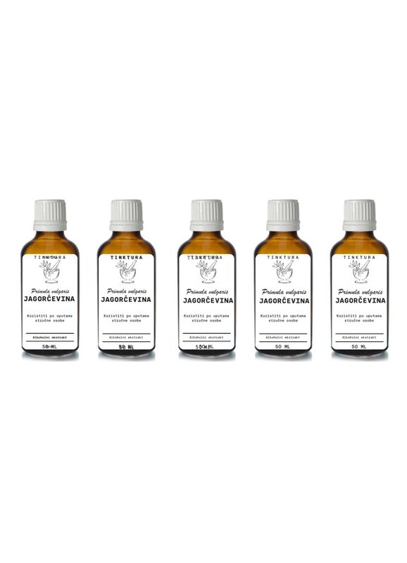 Tinktura od jagorčevine /Primula vulgaris/ 50 ml - 5 komada
